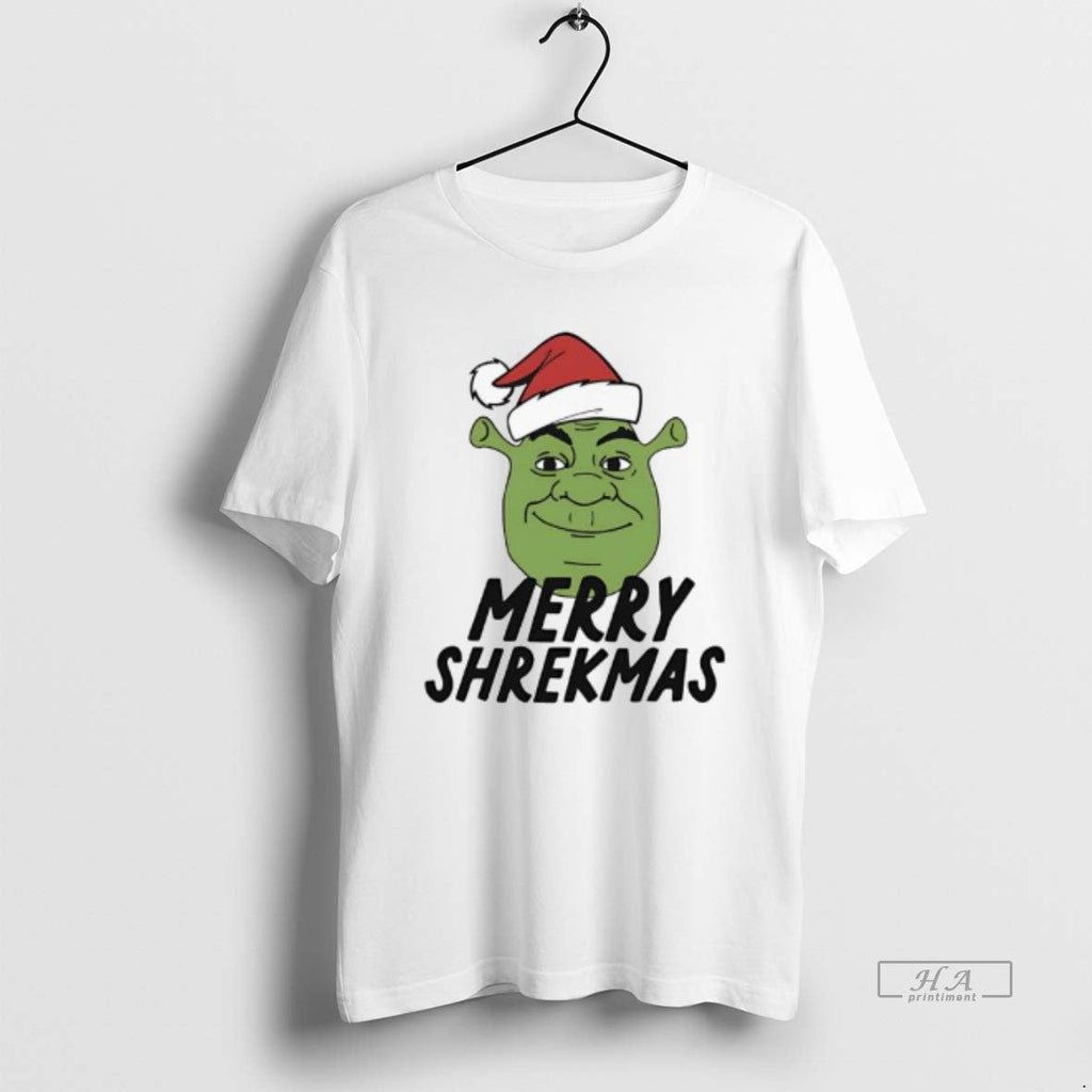 Trendy Shrek Santa Hat Merry Shrekmas - Adult & Kids T-Shirts, Sweatshirts & Hoodies apparel design preview 1