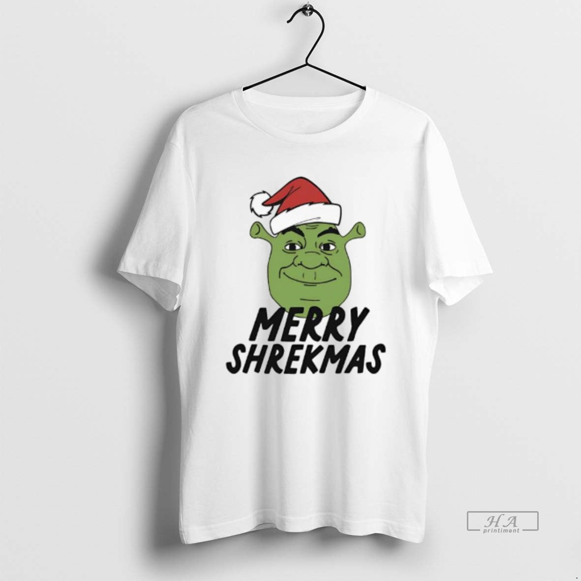 Trendy Shrek Santa Hat Merry Shrekmas - Adult & Kids T-Shirts, Sweatshirts & Hoodies apparel design preview 1