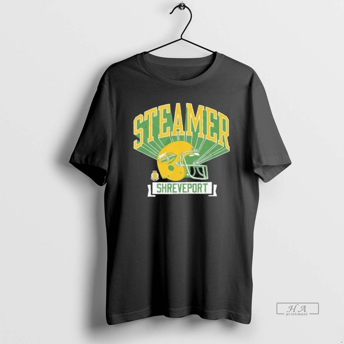 Trendy Shreveport Steamer Retro Helmet 1974 World - Adult & Kids T-Shirts, Sweatshirts & Hoodies apparel design preview 1