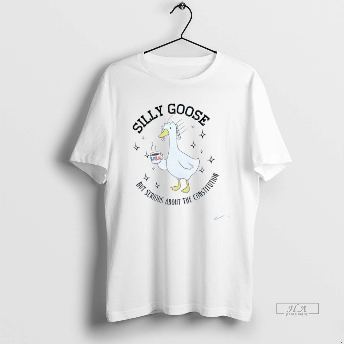 Trendy Silly Goose But Serious About The Constitution - Adult & Kids T-Shirts, Sweatshirts & Hoodies apparel design preview 1