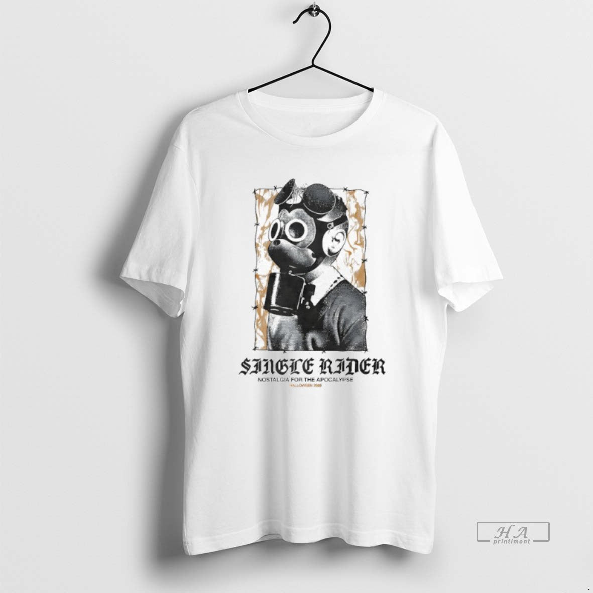 Trendy Single Rider Nostalgia For The Apocalypse - Adult & Kids T-Shirts, Sweatshirts & Hoodies apparel design preview 1