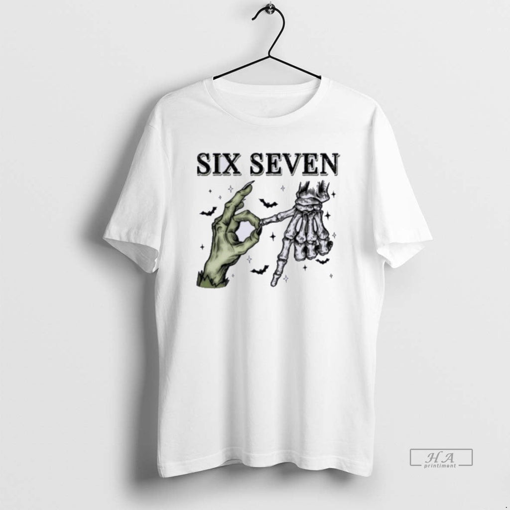 Trendy Six Seven 6 7 Skeleton - Adult & Kids T-Shirts, Sweatshirts & Hoodies apparel design preview 1