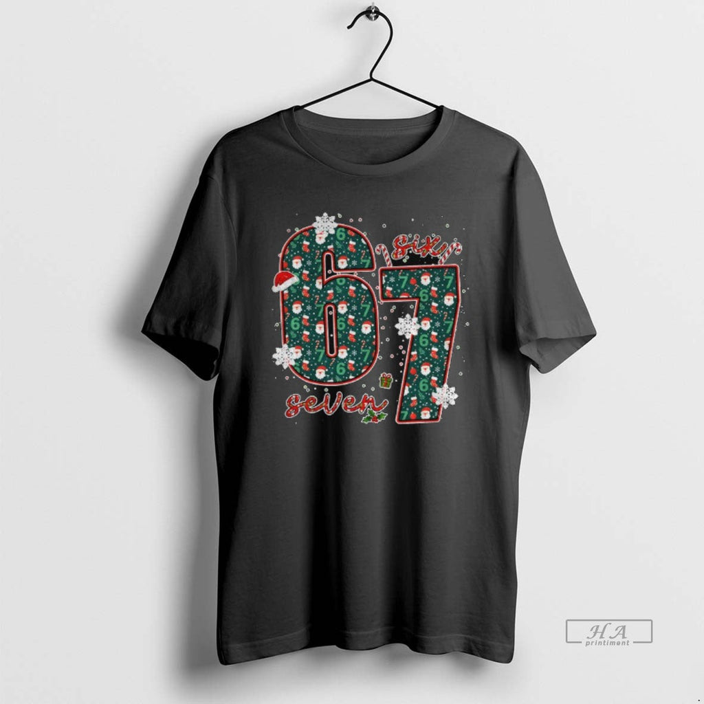 Trendy Six Seven Meme Merry Christmas 2025 - Adult & Kids T-Shirts, Sweatshirts & Hoodies apparel design preview 1