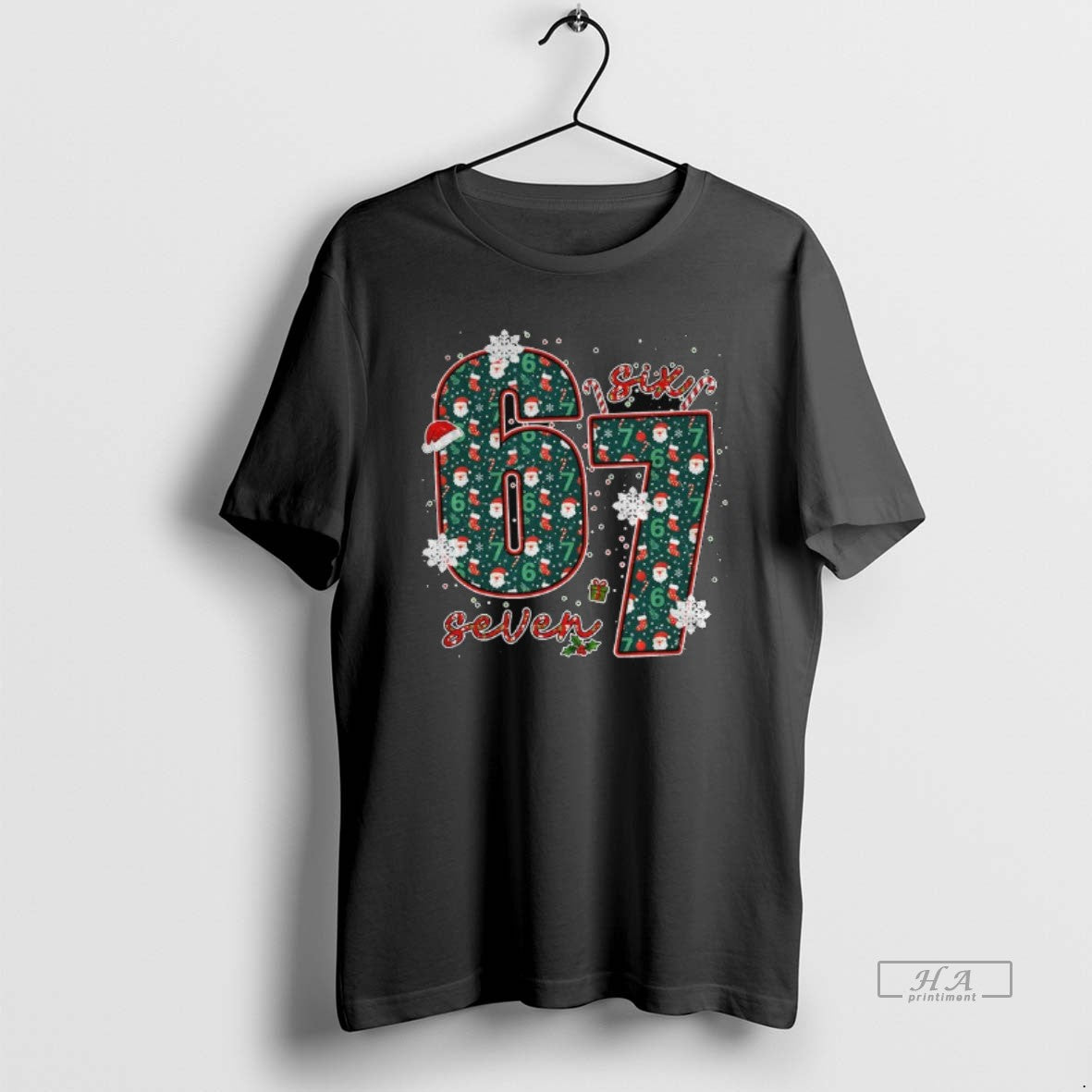 Trendy Six Seven Meme Merry Christmas 2025 - Adult & Kids T-Shirts, Sweatshirts & Hoodies apparel design preview 1