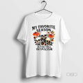 Trendy Skull My Favorite Season Is The Fall Of - Adult & Kids T-Shirts, Sweatshirts & Hoodies apparel design preview 1