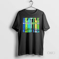 Trendy Sports In Seattle City Skyline - Adult & Kids T-Shirts, Sweatshirts & Hoodies apparel design preview 1