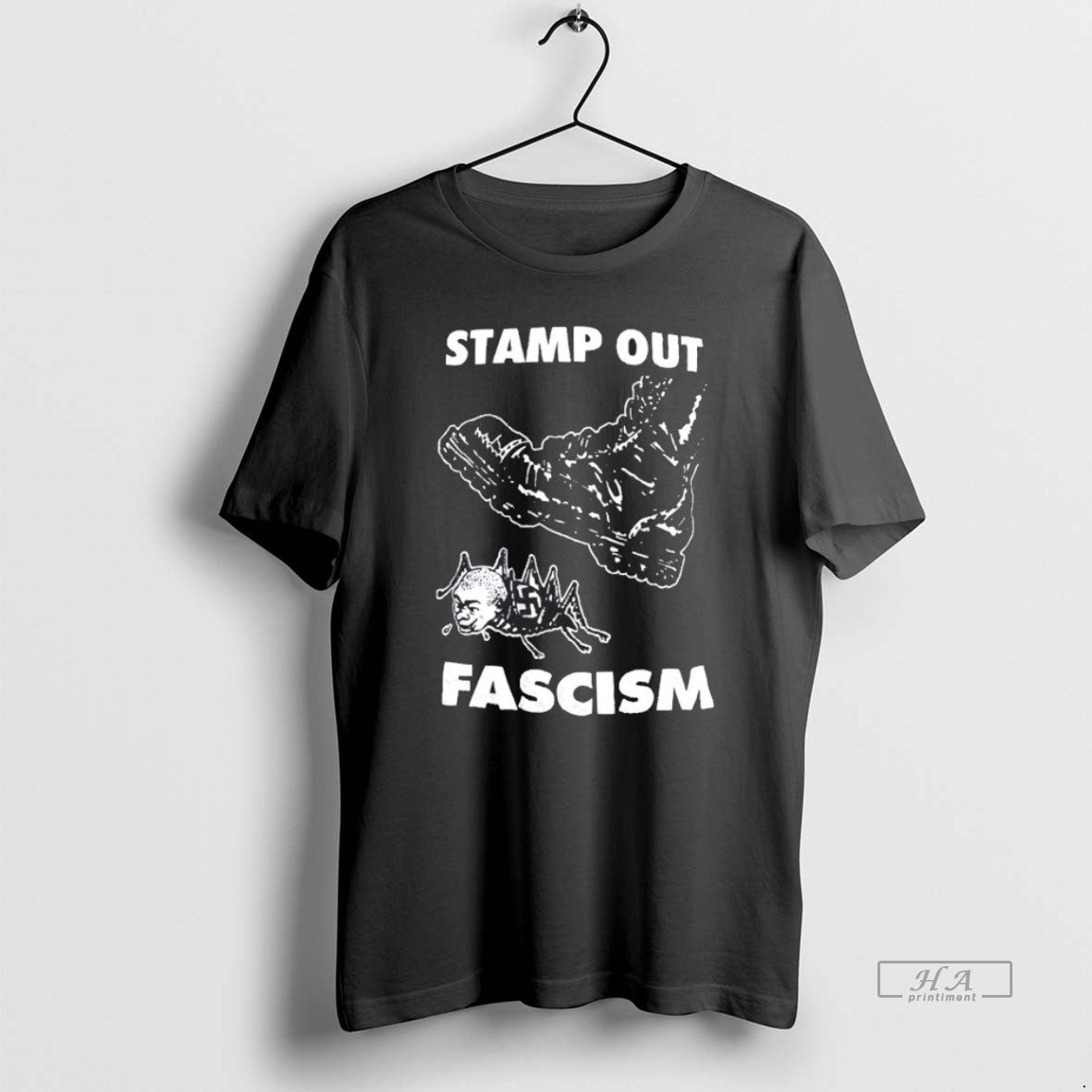 Trendy Stamp Out Fascism Blackshirt - Adult & Kids T-Shirts, Sweatshirts & Hoodies apparel design preview 1