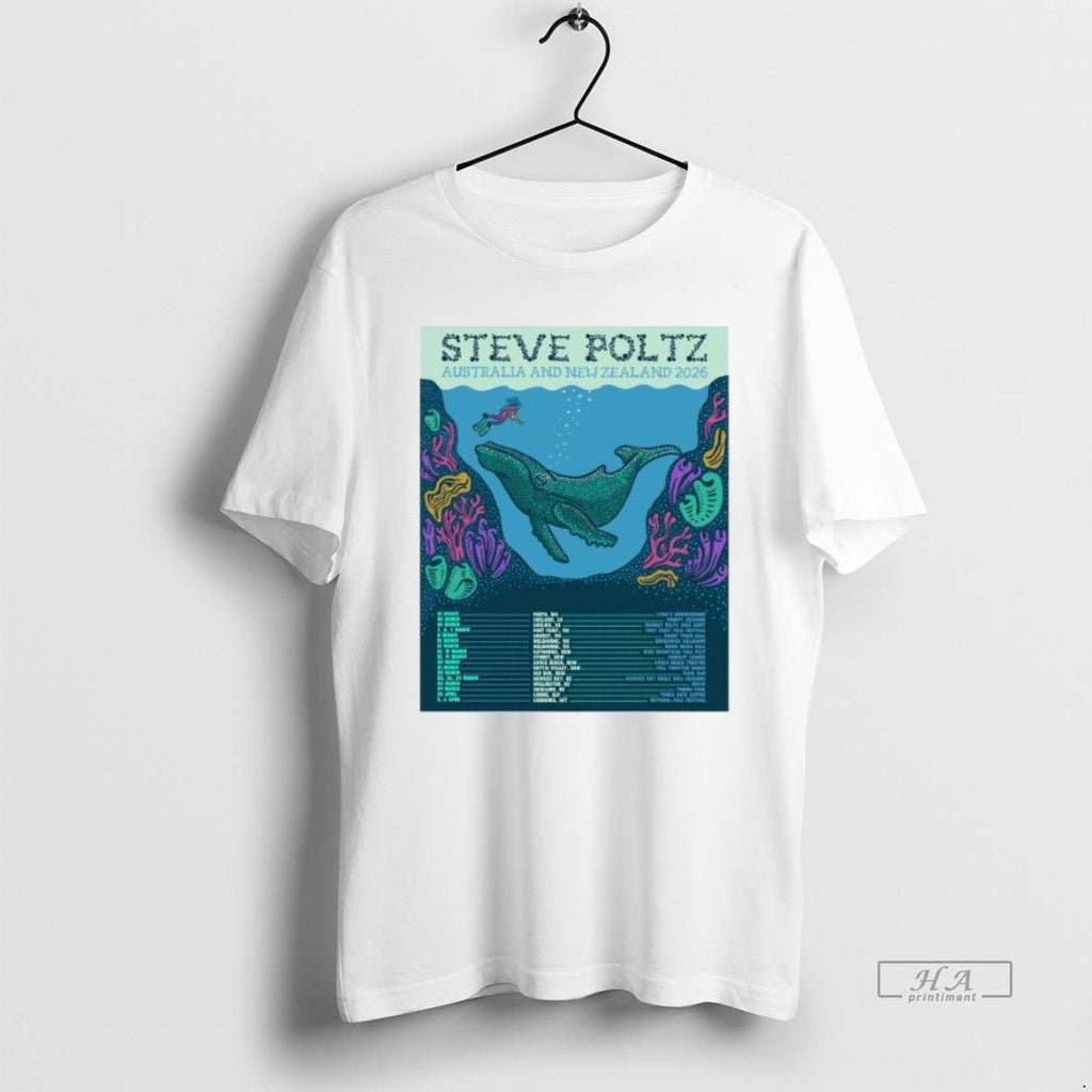 Trendy Steve Poltz Australia And New Zealand 2026 - Adult & Kids T-Shirts, Sweatshirts & Hoodies apparel design preview 1