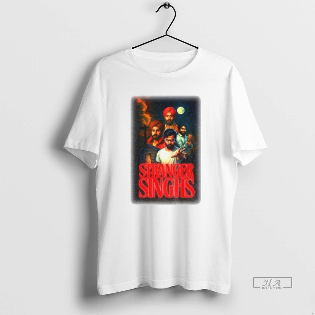 Trendy Stranger Singhs Indian Thingstv Series Parody - Adult & Kids T-Shirts, Sweatshirts & Hoodies apparel design preview 1