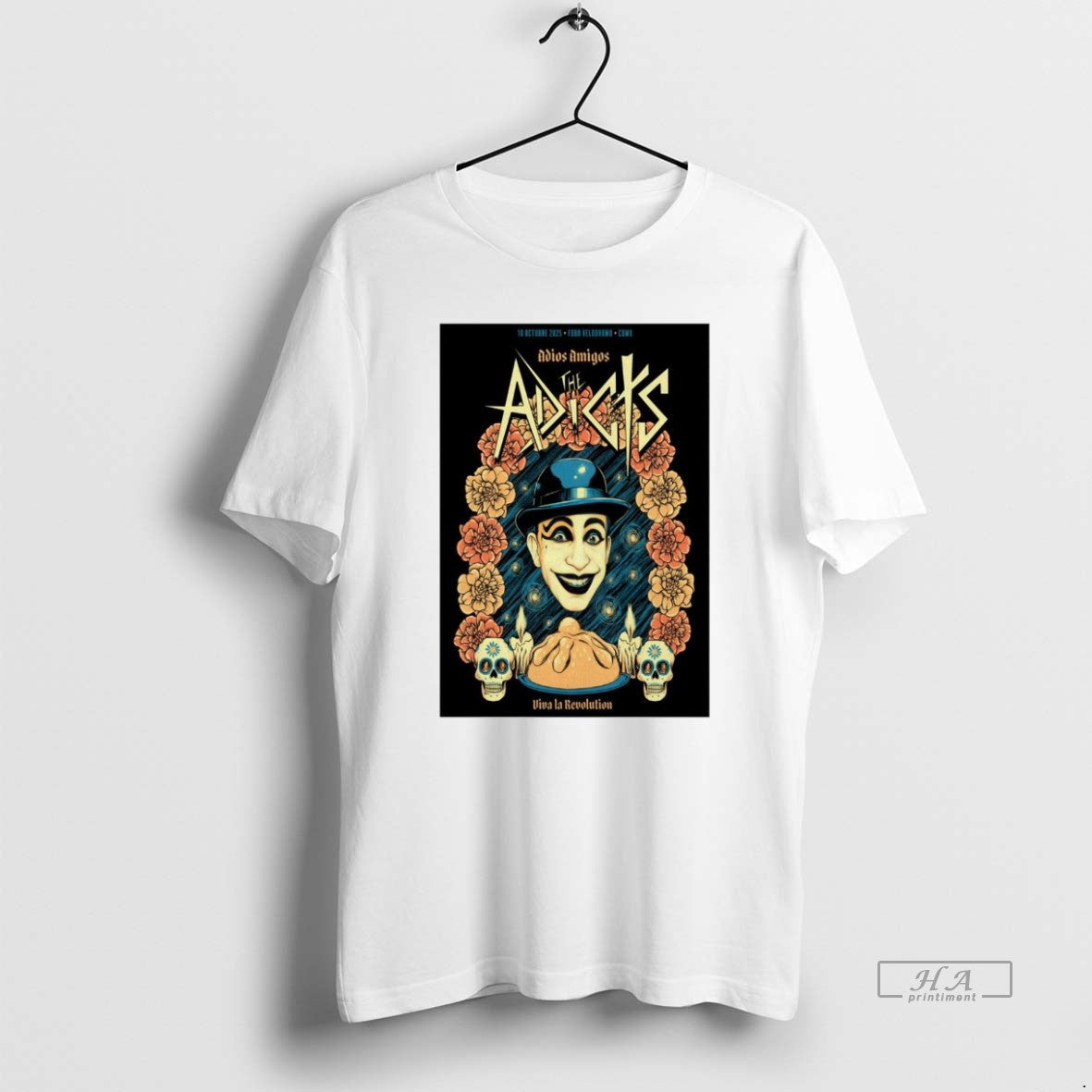 Trendy The Adicts October 10 2025 Foro Velodromo Cdmx - Adult & Kids T-Shirts, Sweatshirts & Hoodies apparel design preview 1