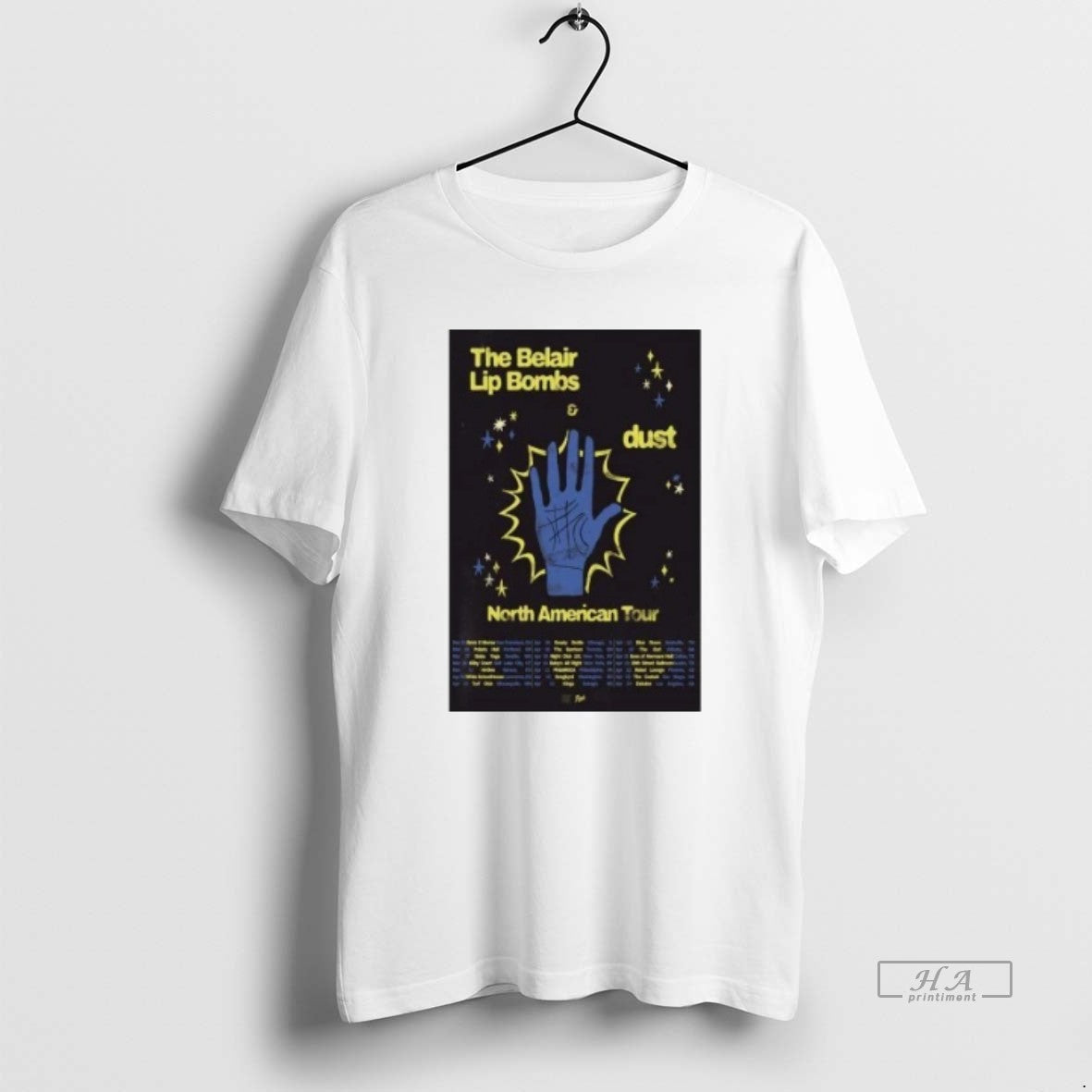 Trendy The Belair Lip Bombs North American Tour 2025 - Adult & Kids T-Shirts, Sweatshirts & Hoodies apparel design preview 1