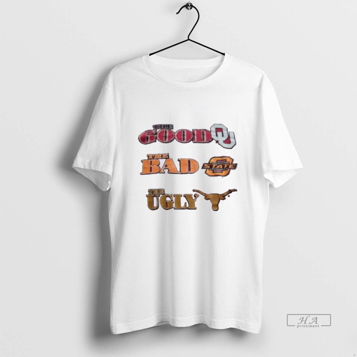 Trendy The Good Oklahoma Bad State Ugly Texas - Adult & Kids T-Shirts, Sweatshirts & Hoodies apparel design preview 1