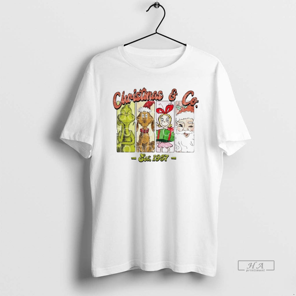 Trendy The Grinch Cindy Lou Who And Santa Claus - Adult & Kids T-Shirts, Sweatshirts & Hoodies apparel design preview 1