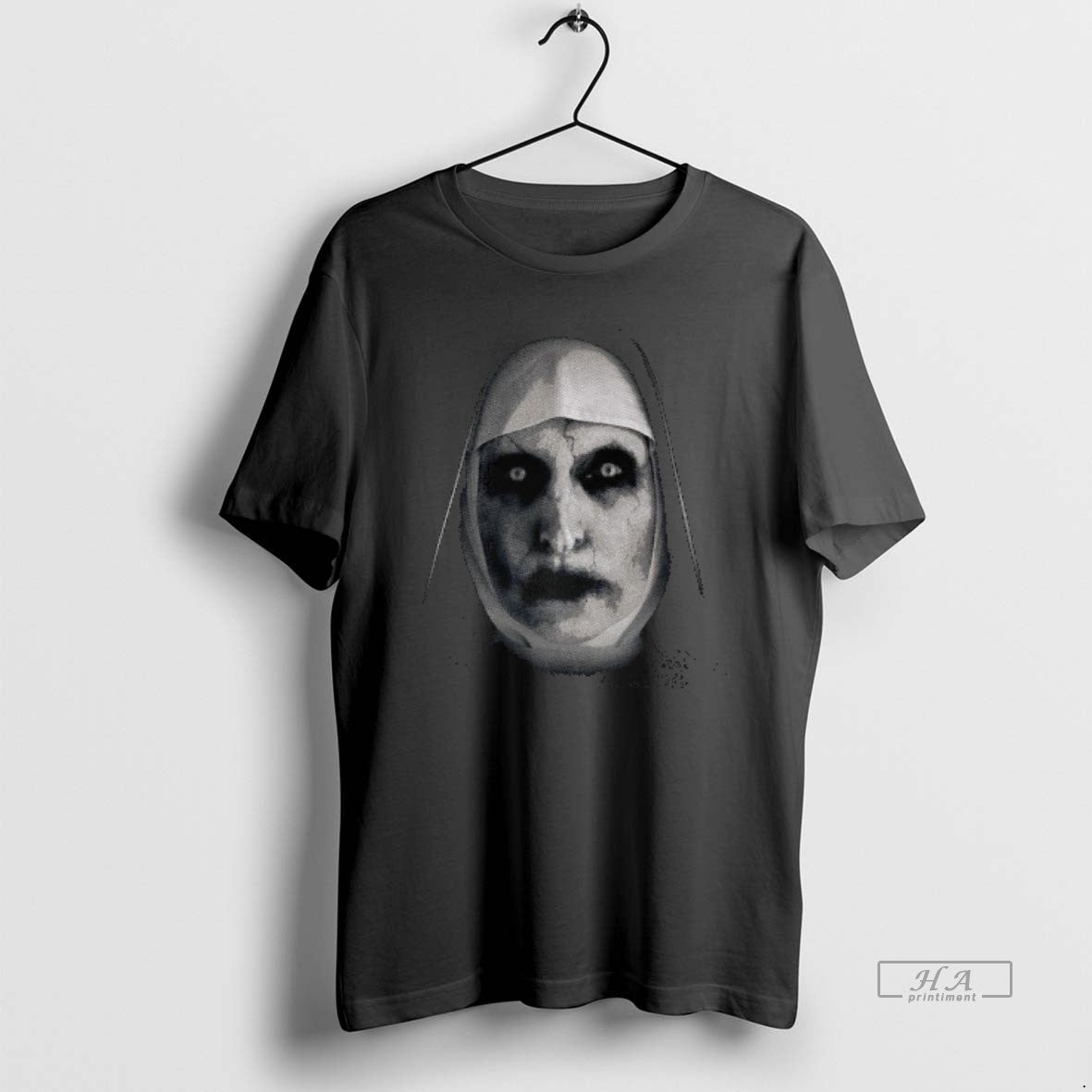 Trendy The Nun Conjuring Big Face Graphic Halloween - Adult & Kids T-Shirts, Sweatshirts & Hoodies apparel design preview 1