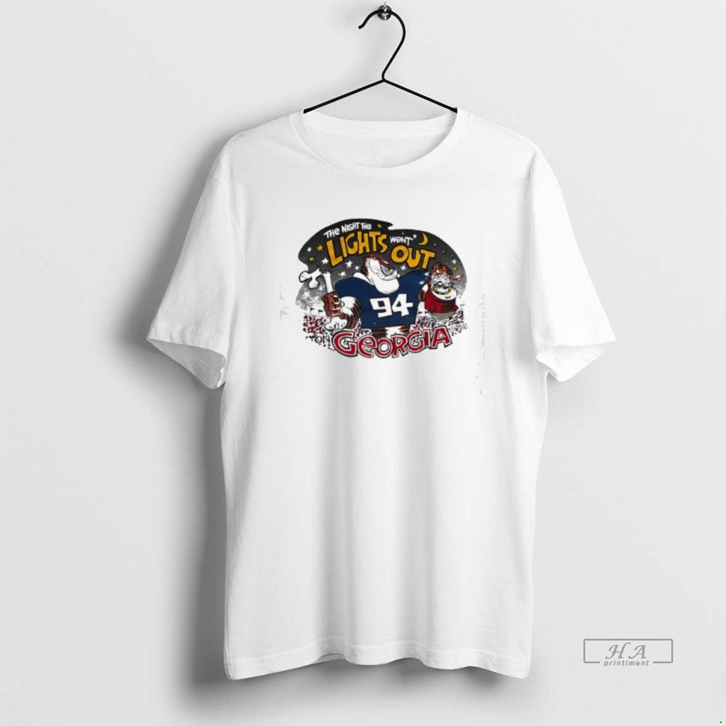 Trendy The Night Lights Went Out Auburn Tigers Vs - Adult & Kids T-Shirts, Sweatshirts & Hoodies apparel design preview 1
