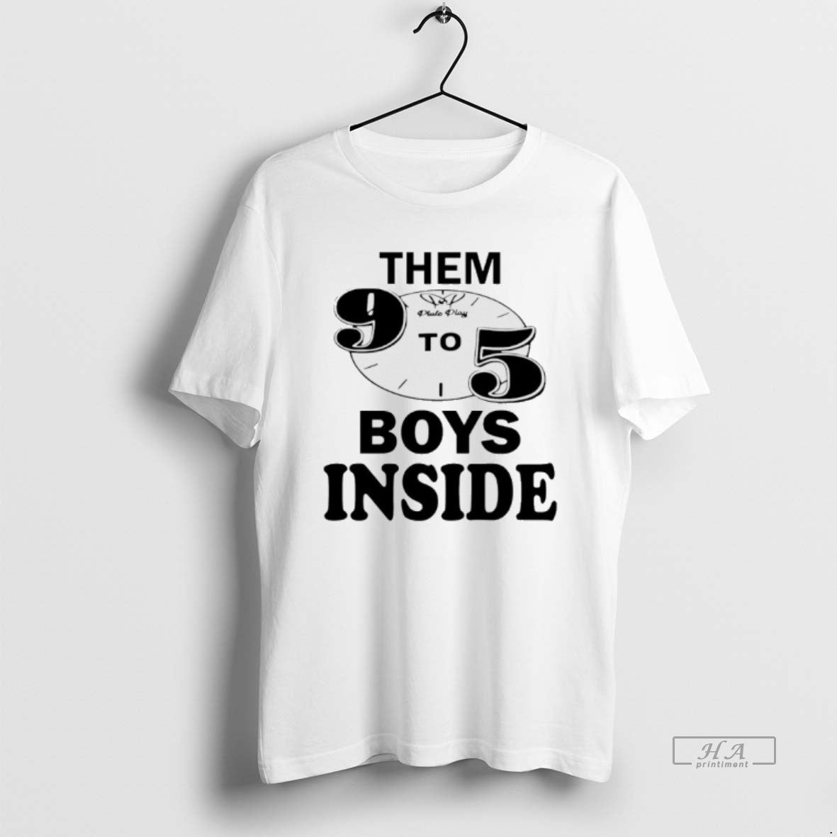 Trendy Them 9 To 5 Boys Inside Clock - Adult & Kids T-Shirts, Sweatshirts & Hoodies apparel design preview 1