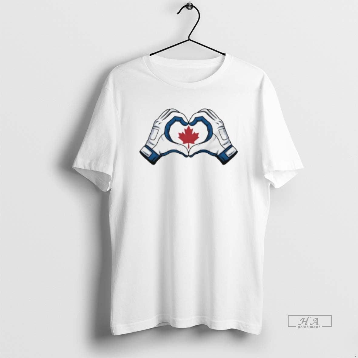 Trendy Toronto Blue Jays Canada Heart Hands - Adult & Kids T-Shirts, Sweatshirts & Hoodies apparel design preview 1