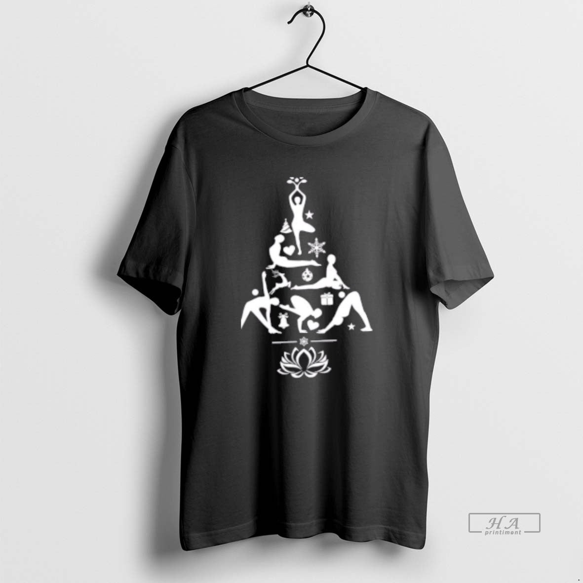 Trendy Tree Of Yoga Cheer Christmas - Adult & Kids T-Shirts, Sweatshirts & Hoodies apparel design preview 1