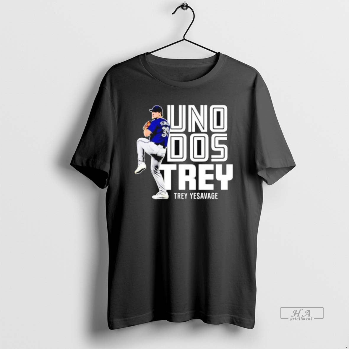 Trendy Trey Yesavage Toronto Blue Jays Uno Dos - Adult & Kids T-Shirts, Sweatshirts & Hoodies apparel design preview 1