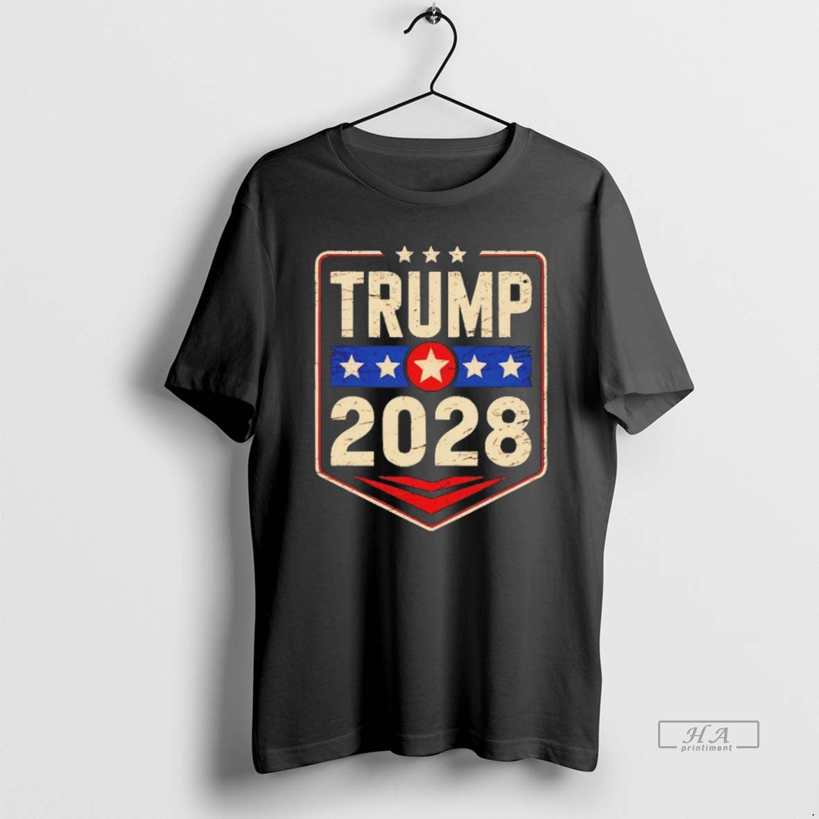 Trendy Trump 2028 Patriotic Support Blackshirt - Adult & Kids T-Shirts, Sweatshirts & Hoodies apparel design preview 1