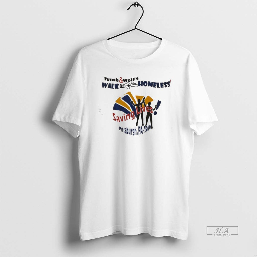 Trendy Tunch And Wolfs Walk For The Homeless Saving - Adult & Kids T-Shirts, Sweatshirts & Hoodies apparel design preview 1
