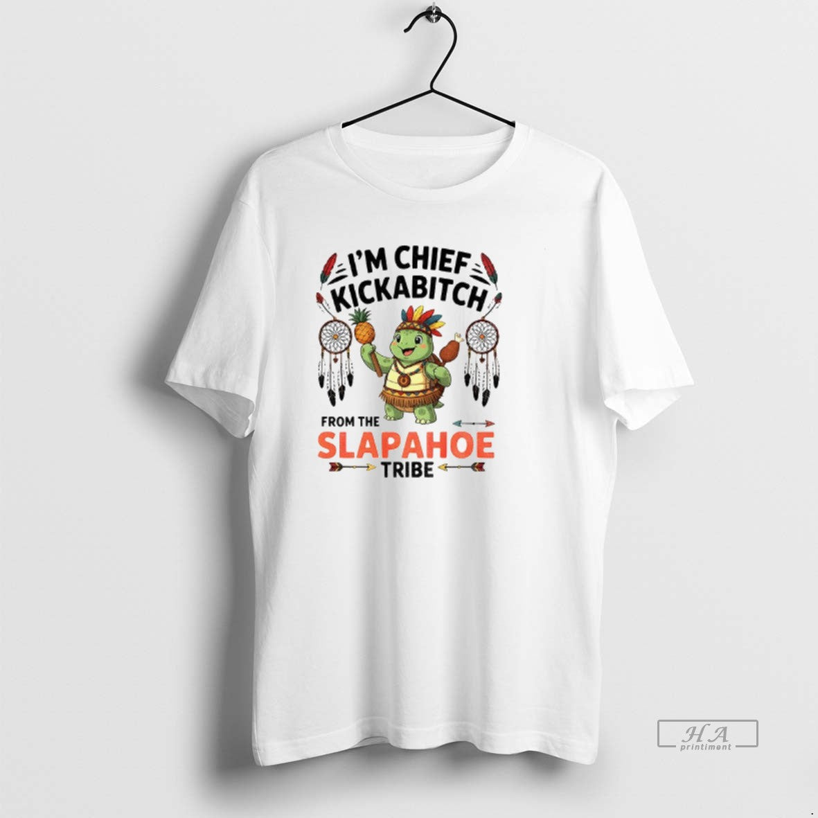 Trendy Turtle Native Im Chief Kickabitch From The - Adult & Kids T-Shirts, Sweatshirts & Hoodies apparel design preview 1