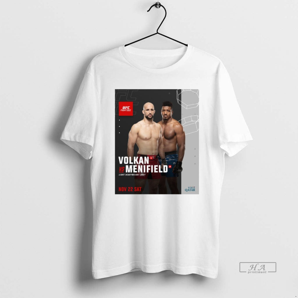 Trendy Ufc Fight Night Volkan Vs Menifield Light - Adult & Kids T-Shirts, Sweatshirts & Hoodies apparel design preview 1