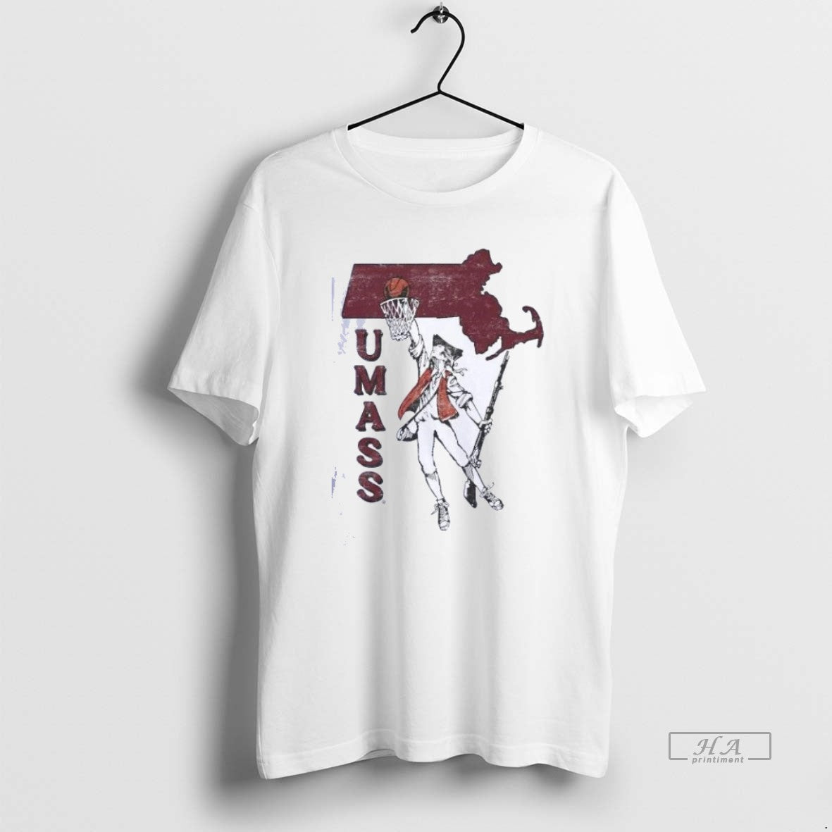 Trendy Umass Vintage Basketball - Adult & Kids T-Shirts, Sweatshirts & Hoodies apparel design preview 1