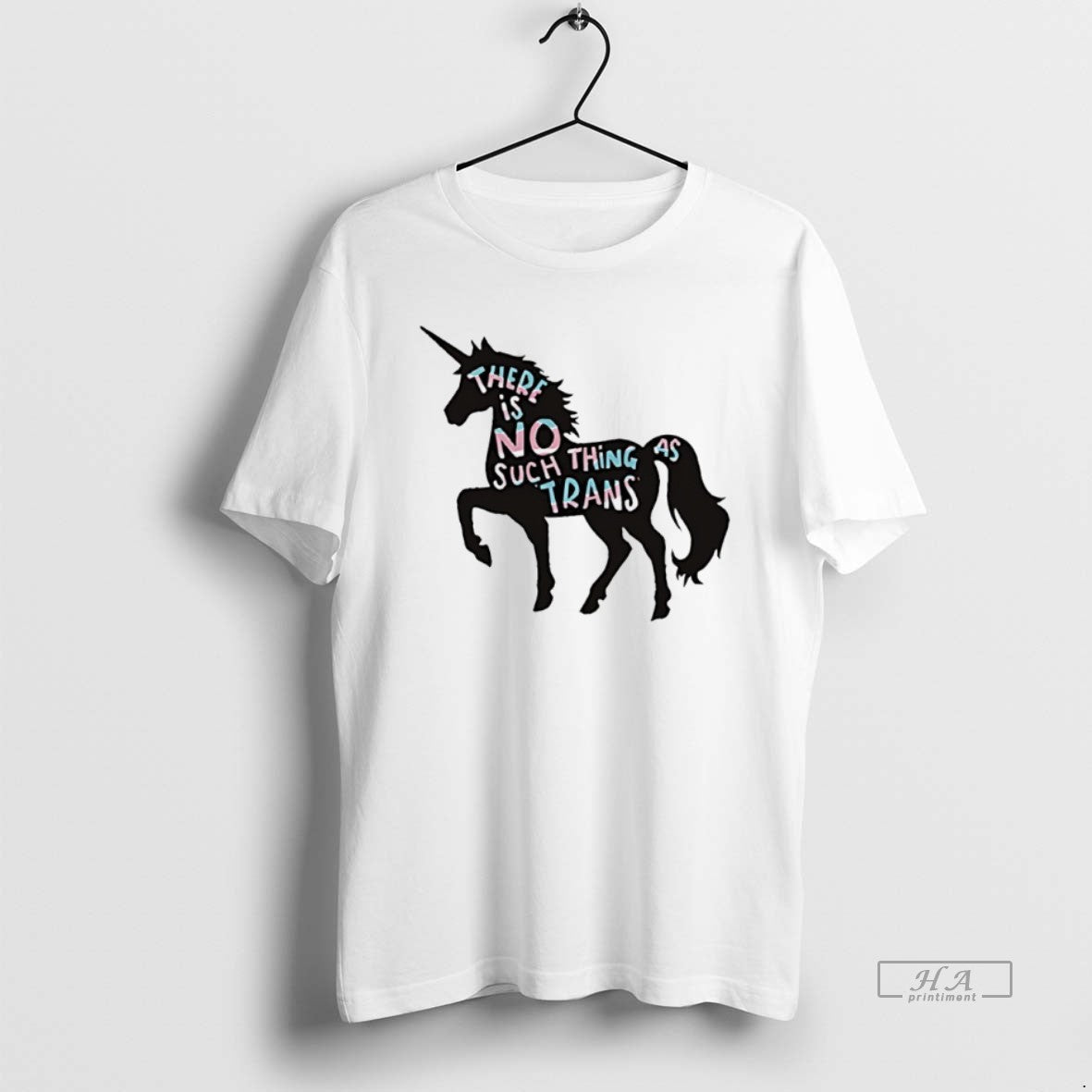 Trendy Unicorn There Is No Such Thing As Trans - Adult & Kids T-Shirts, Sweatshirts & Hoodies apparel design preview 1