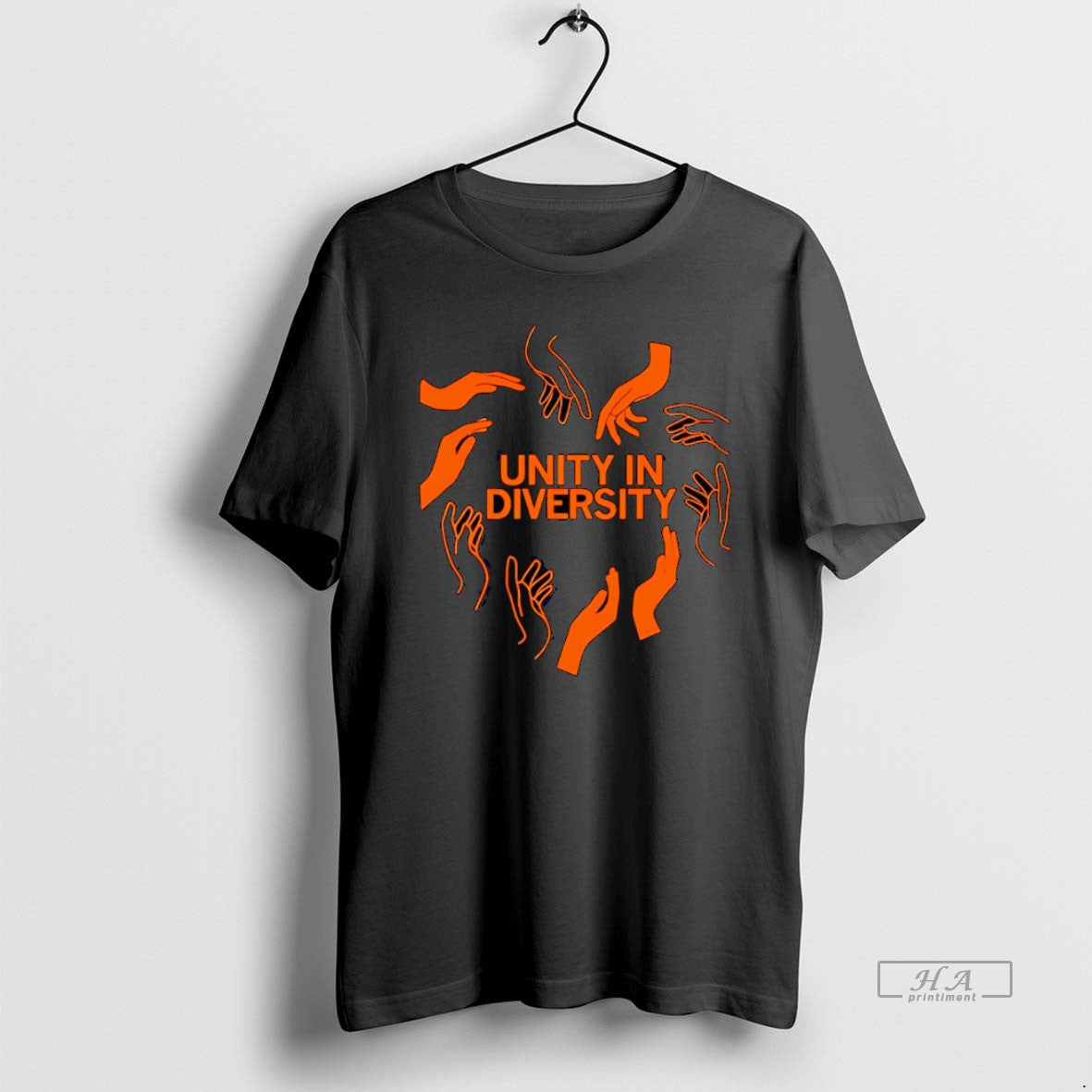 Trendy Unity In Diversity Hands - Adult & Kids T-Shirts, Sweatshirts & Hoodies apparel design preview 1