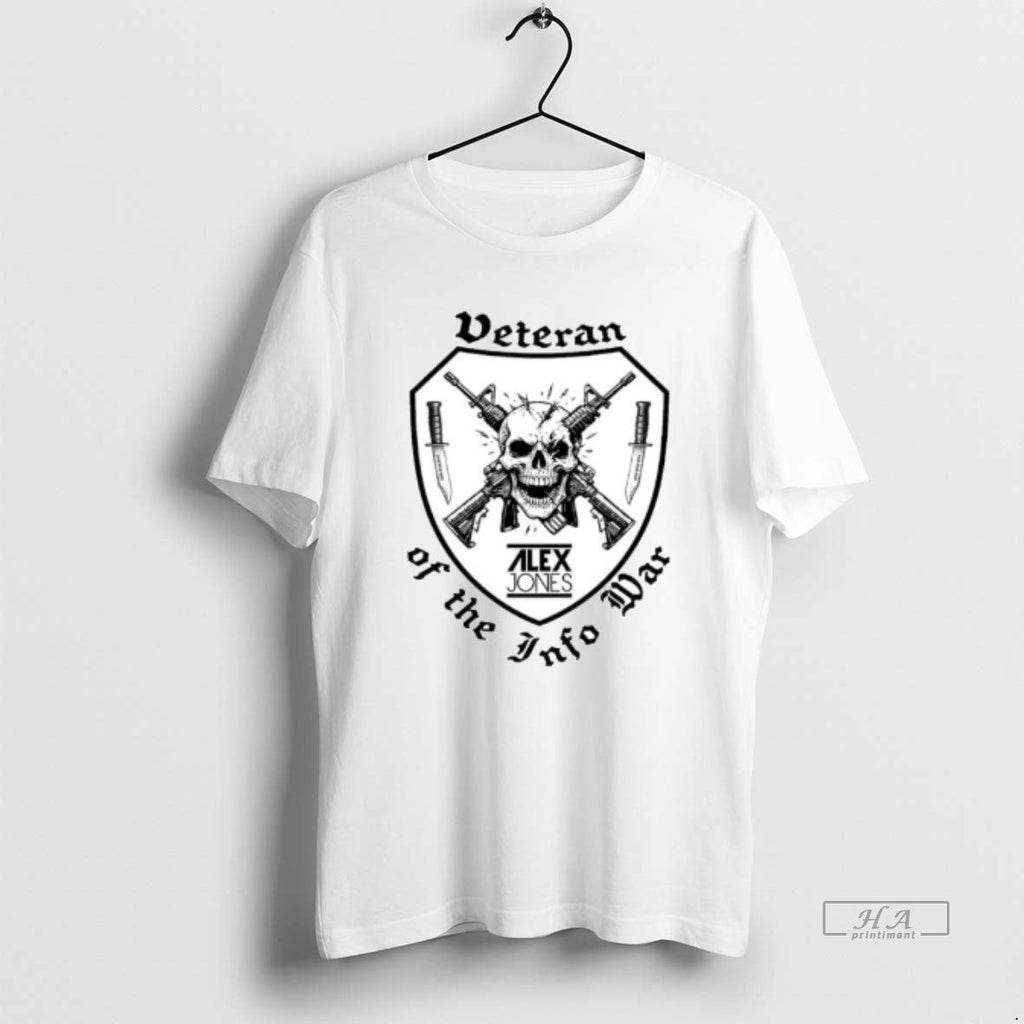 Trendy Veteran Of The Infowar Skull Ornaments - Adult & Kids T-Shirts, Sweatshirts & Hoodies apparel design preview 1