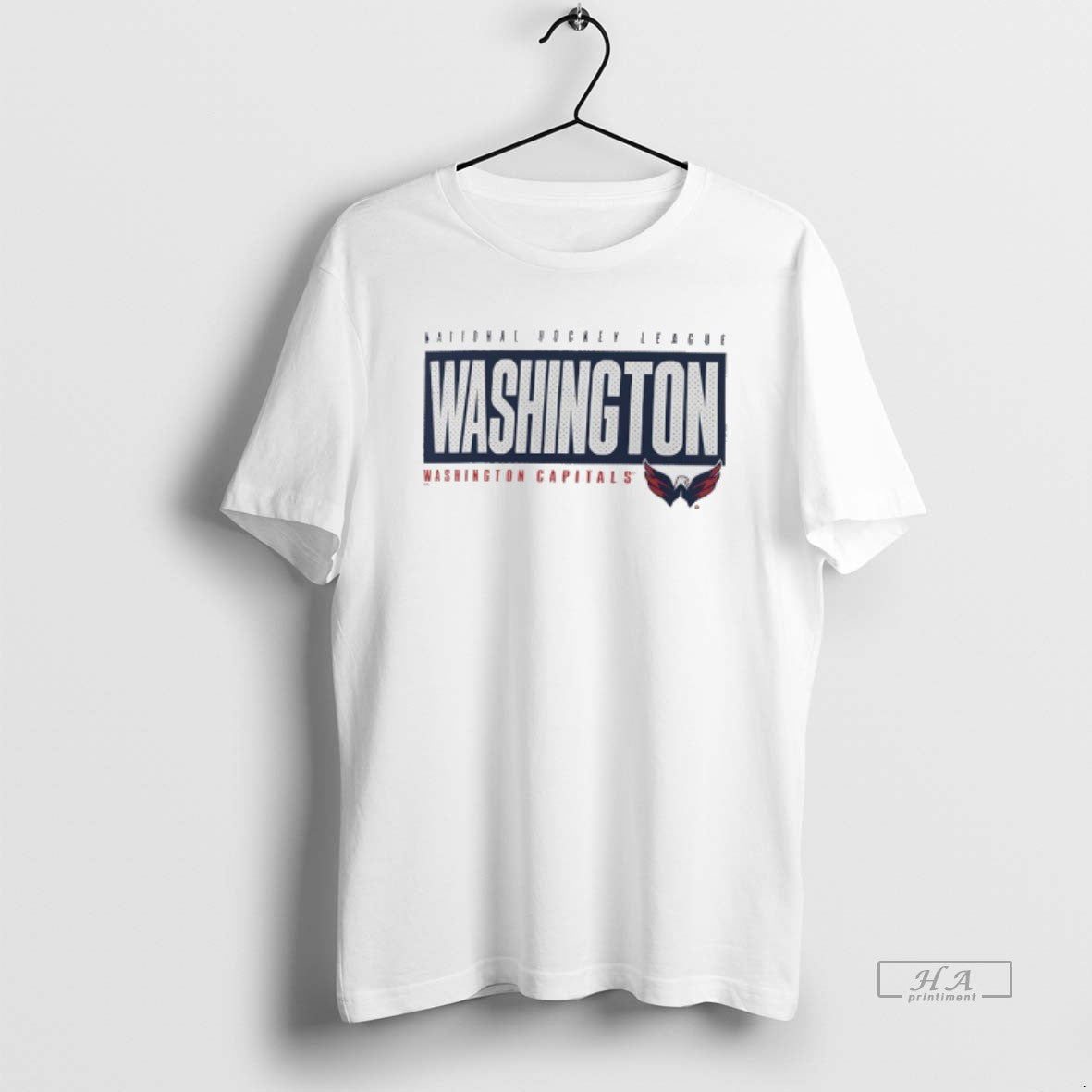 Trendy Washington Capitals Blocked Out Nhl 2025 - Adult & Kids T-Shirts, Sweatshirts & Hoodies apparel design preview 1