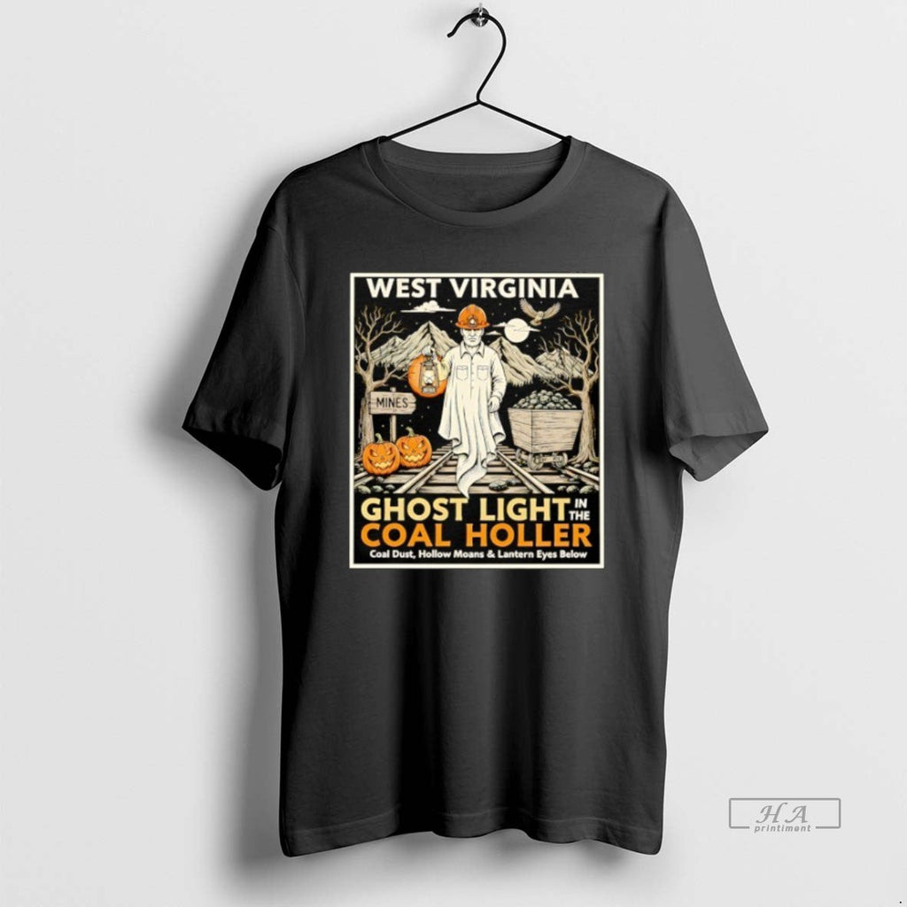 Trendy West Virginia Ghost Light In The Coal Holler - Adult & Kids T-Shirts, Sweatshirts & Hoodies apparel design preview 1