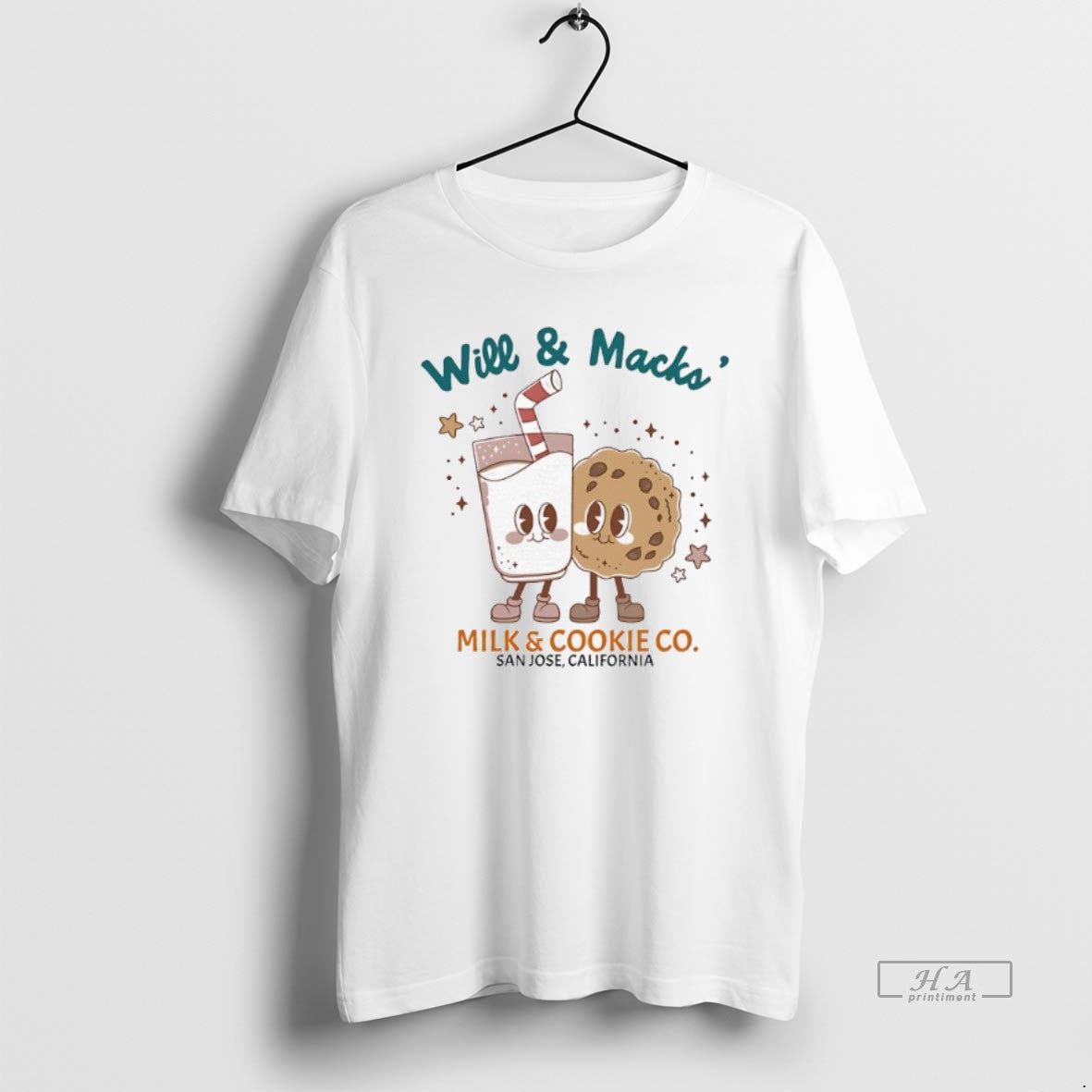 Trendy Will Macks Milk Cookie Co San Jose California - Adult & Kids T-Shirts, Sweatshirts & Hoodies apparel design preview 1