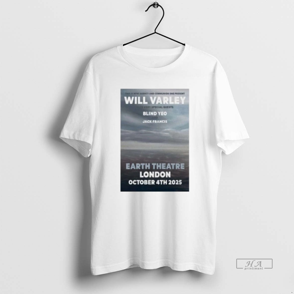 Trendy Will Varley Earth Theatre London - Adult & Kids T-Shirts, Sweatshirts & Hoodies apparel design preview 1