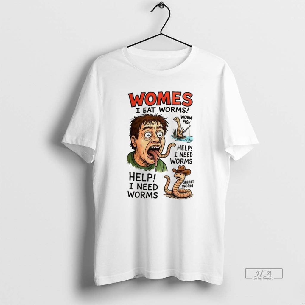 Trendy Womes I Eat Worms - Adult & Kids T-Shirts, Sweatshirts & Hoodies apparel design preview 1