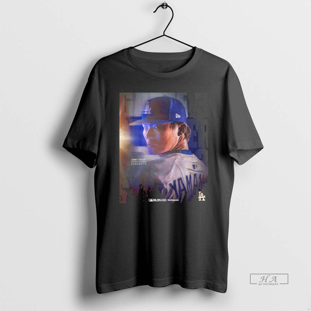 Trendy Yoshinobu Yamamoto Los Angeles Dodgers Game 3 - Adult & Kids T-Shirts, Sweatshirts & Hoodies apparel design preview 1
