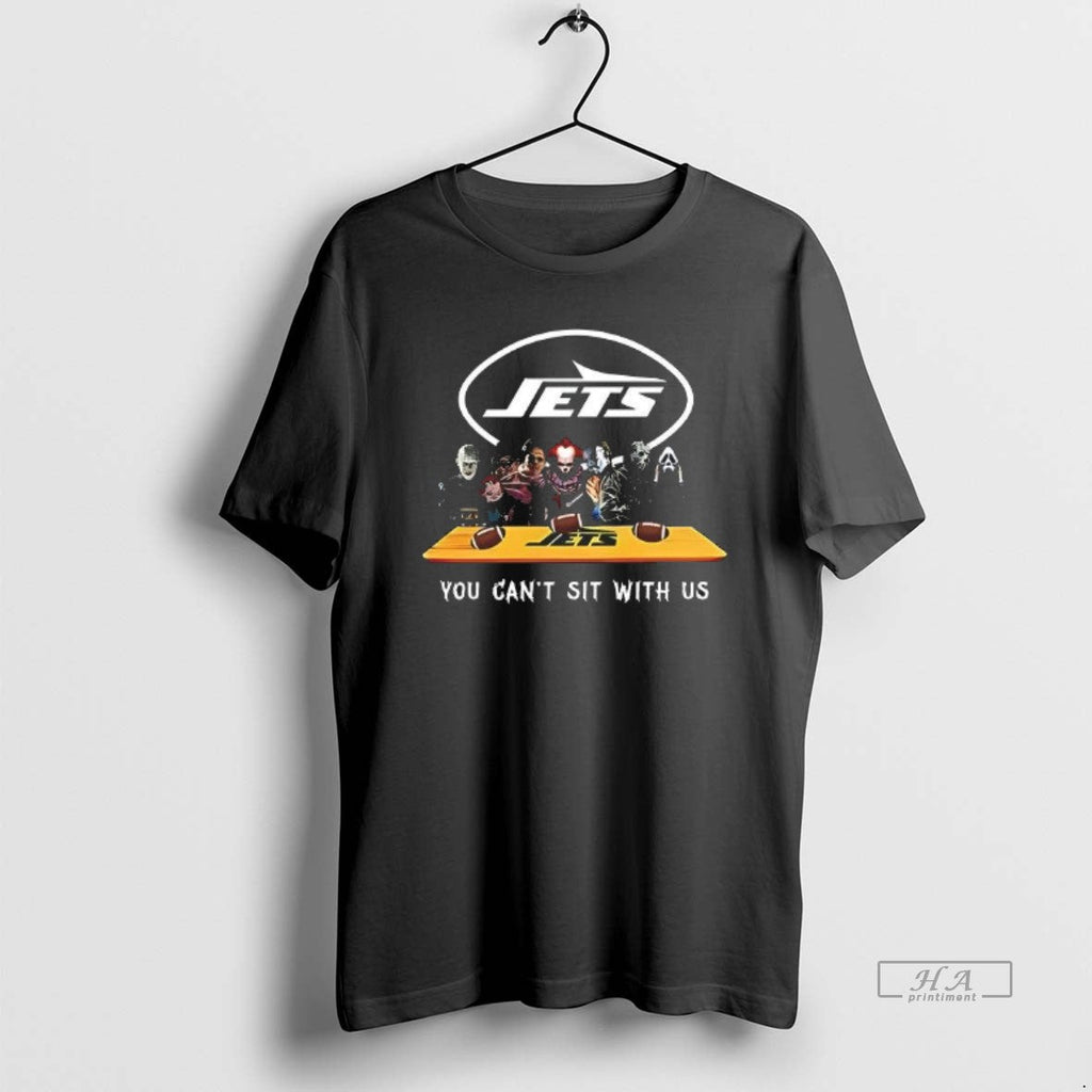 Trendy You Cant Sit With Us Jets Football Horror - Adult & Kids T-Shirts, Sweatshirts & Hoodies apparel design preview 1