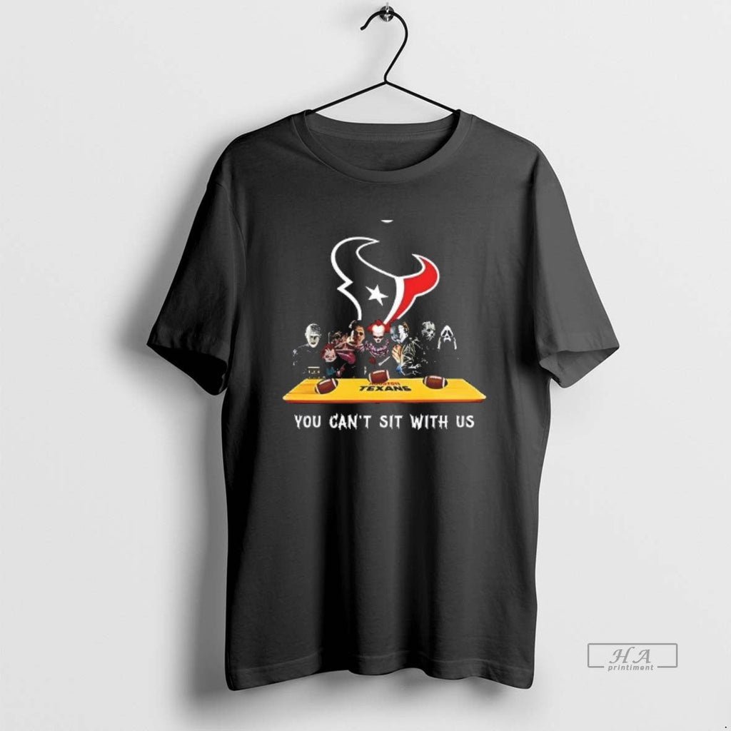Trendy You Cant Sit With Us Texans Football Horror - Adult & Kids T-Shirts, Sweatshirts & Hoodies apparel design preview 1