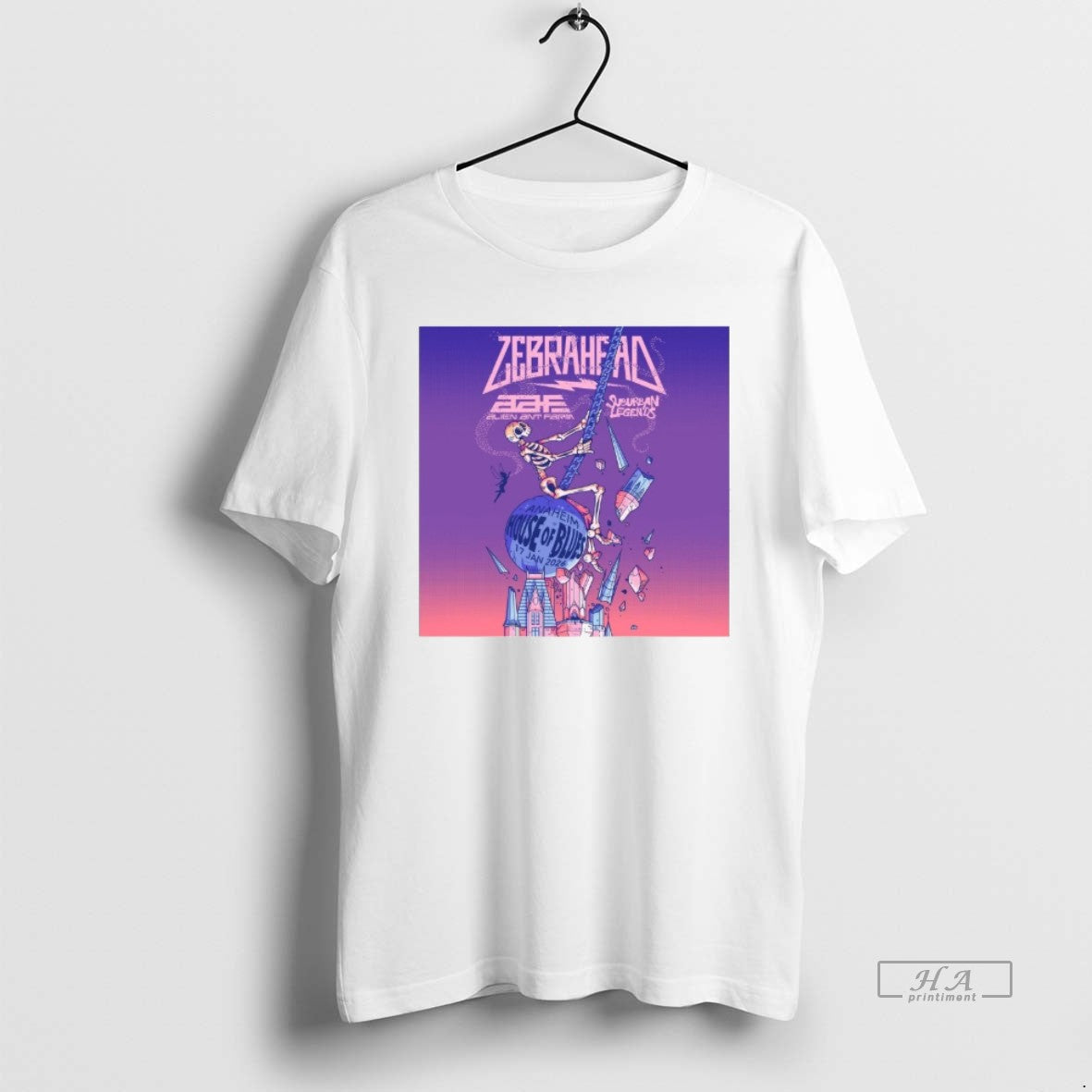 Trendy Zebrahead January 17 2026 House Of Blues - Adult & Kids T-Shirts, Sweatshirts & Hoodies apparel design preview 1