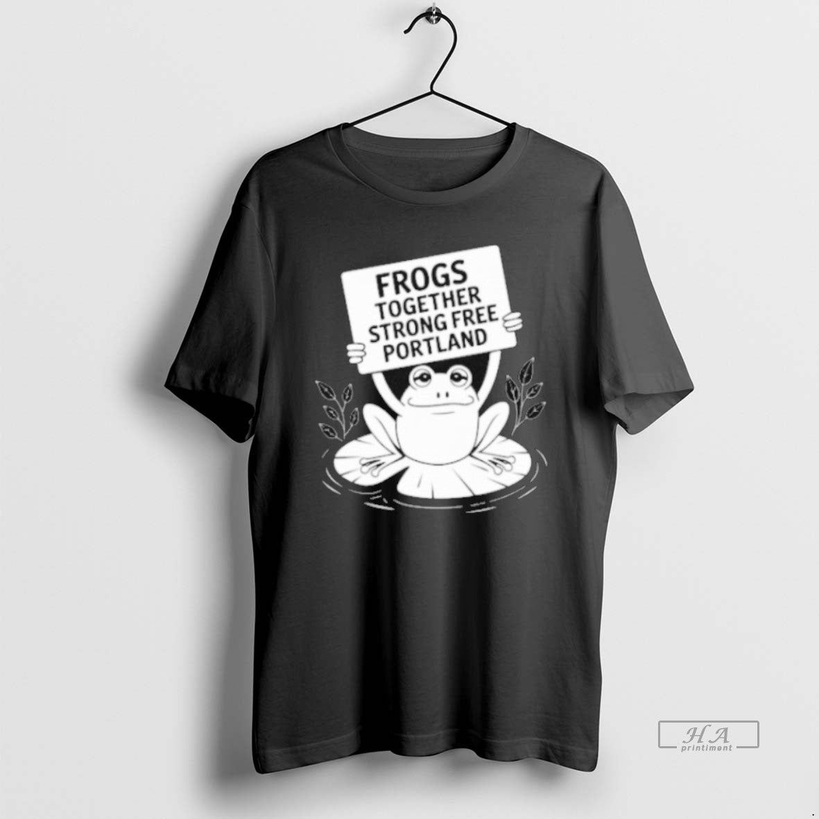Trendy Frogs Together Strong Free Portland - Adult & Kids T-Shirts, Sweatshirts & Hoodies apparel design preview 1