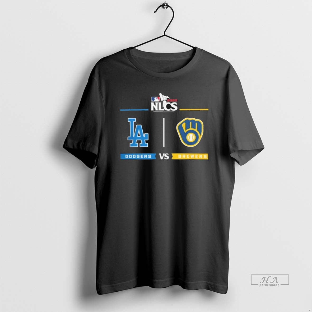 Trendy Los Angeles Dodgers Vs Milwaukee Brewers 2025 - Adult & Kids T-Shirts, Sweatshirts & Hoodies apparel design preview 1