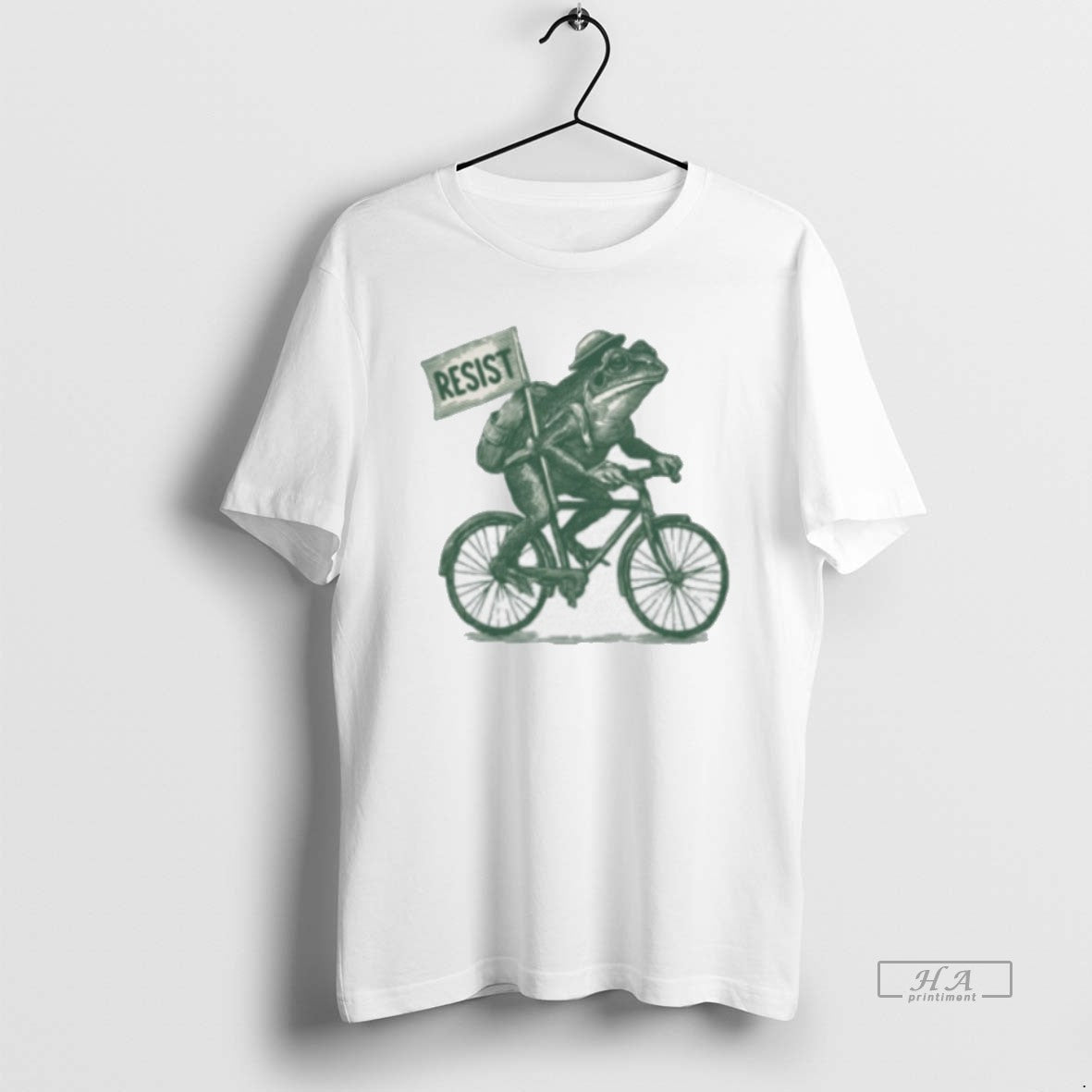 Trendy Portland Frog On Bike Resist Anti Ice - Adult & Kids T-Shirts, Sweatshirts & Hoodies apparel design preview 1