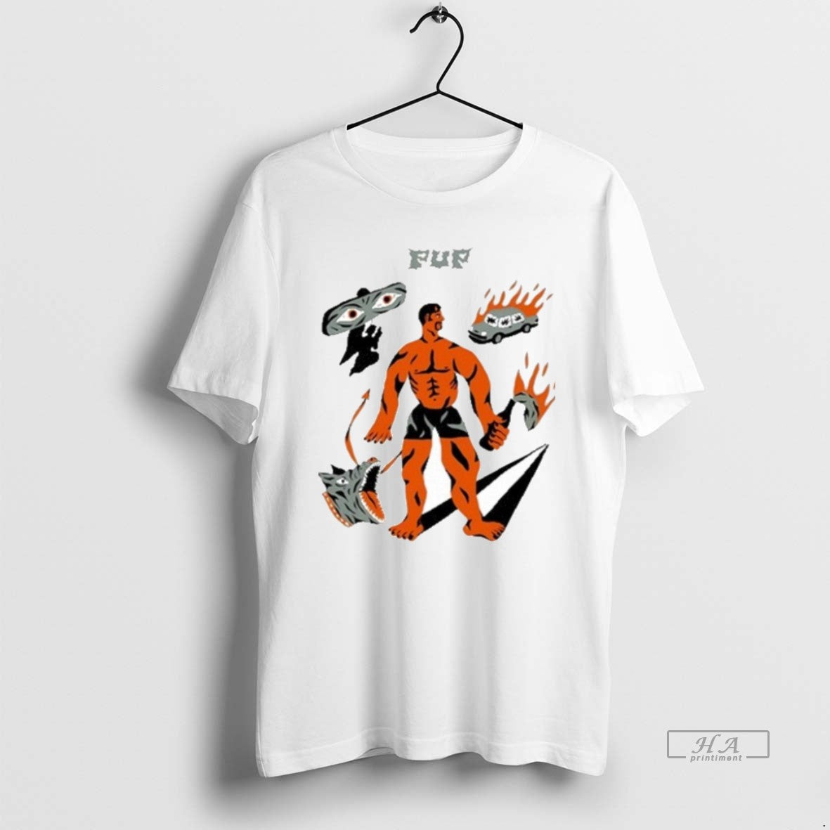 Trendy Pup The Band Muscle Man - Adult & Kids T-Shirts, Sweatshirts & Hoodies apparel design preview 1