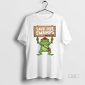 Trendy Save Our Swamps Protest Frog Portland - Adult & Kids T-Shirts, Sweatshirts & Hoodies apparel design preview 1