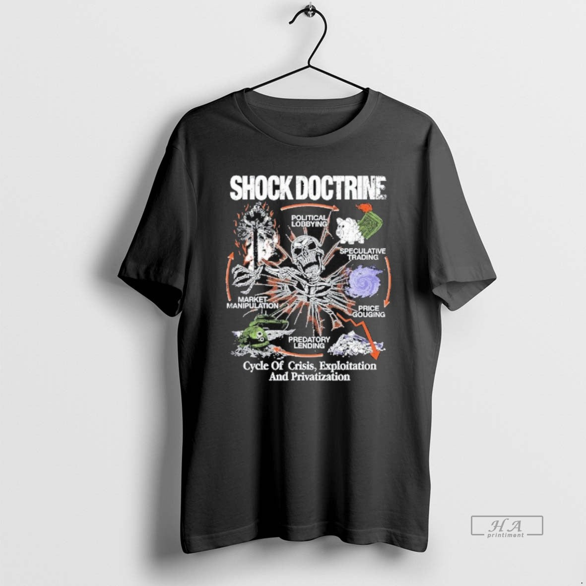 Trendy Shock Doctrine Cycle Of Apocolypse - Adult & Kids T-Shirts, Sweatshirts & Hoodies apparel design preview 1