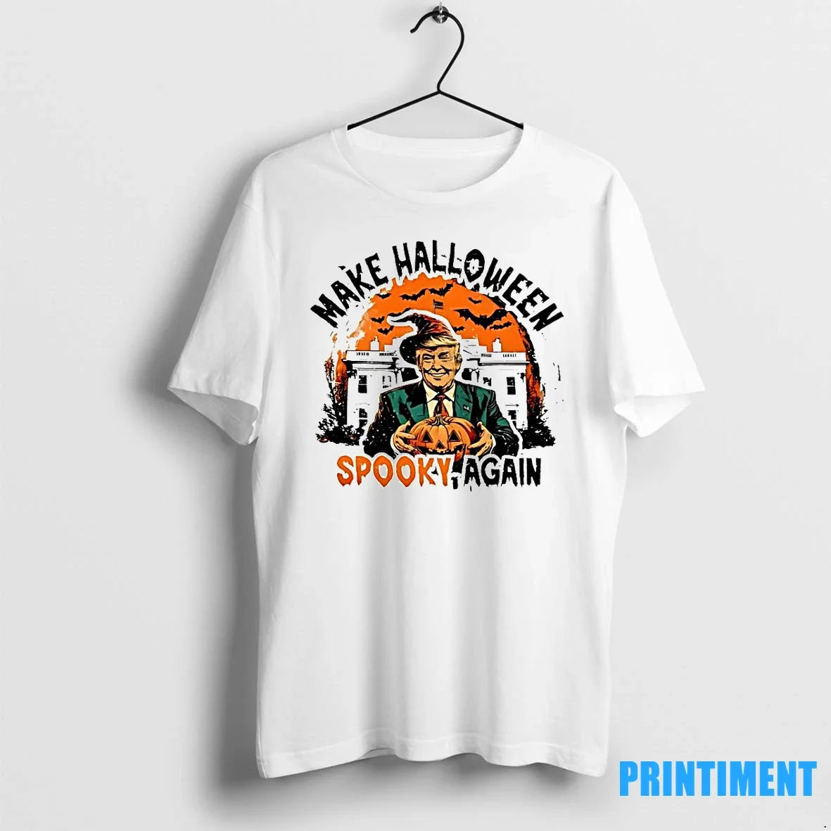 Trump Make Halloween Spooky Again Sweater - Adult & Kids T-Shirts, Sweatshirts & Hoodies apparel design preview 1