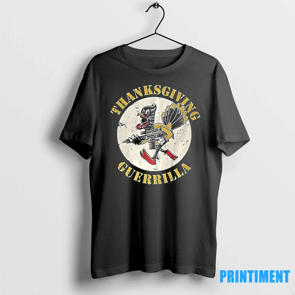 Turkey The Fat Electrician Thanksgiving Guerrilla - Adult & Kids T-Shirts, Sweatshirts & Hoodies apparel design preview 1