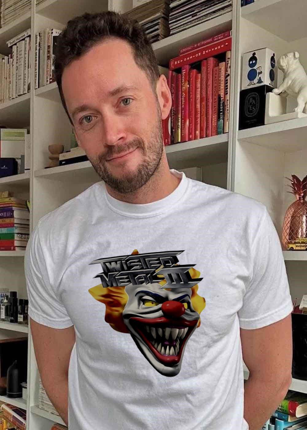 Twisted Metal III Evil Clown - Adult & Kids T-Shirts, Sweatshirts & Hoodies apparel design preview 2