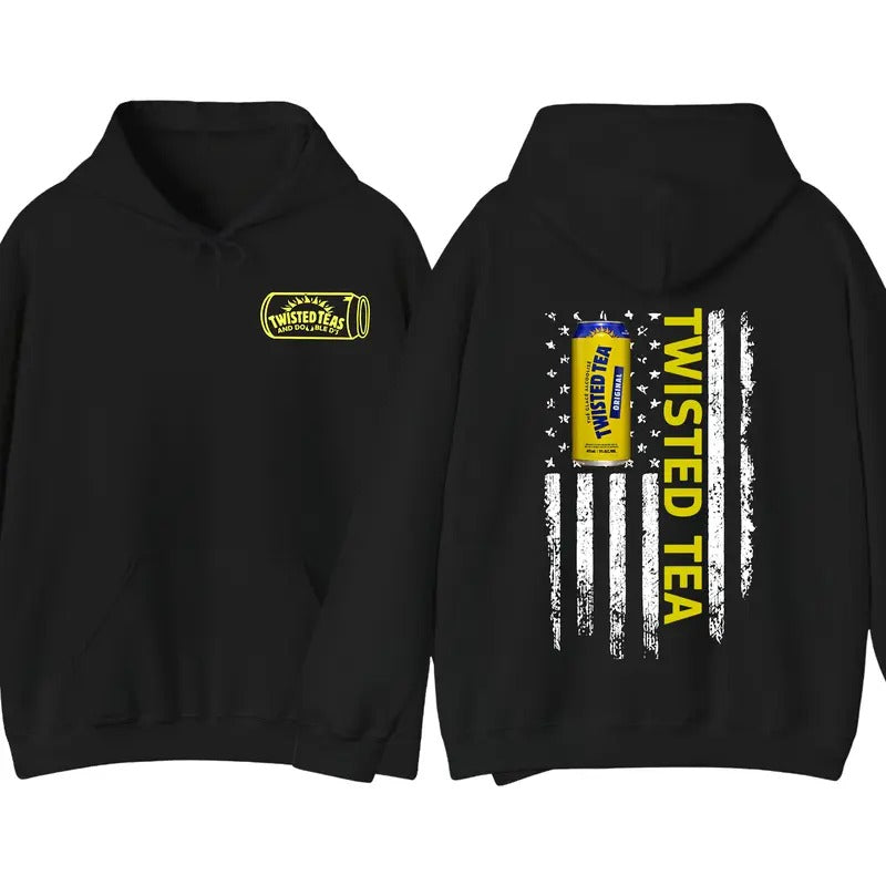 Twisted Tea Logo Flag Sided Fall - Adult & Kids T-Shirts, Sweatshirts & Hoodies apparel design preview 1